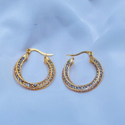 Cz Hoops Earrings