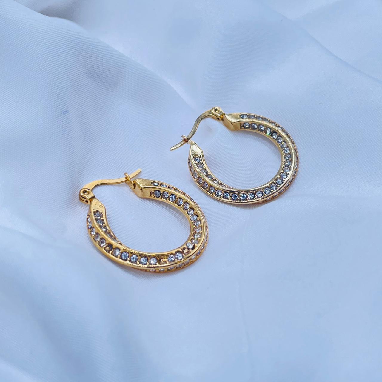 Cz Hoops Earrings