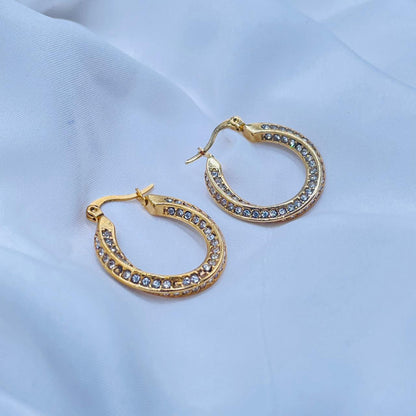 Cz Hoops Earrings