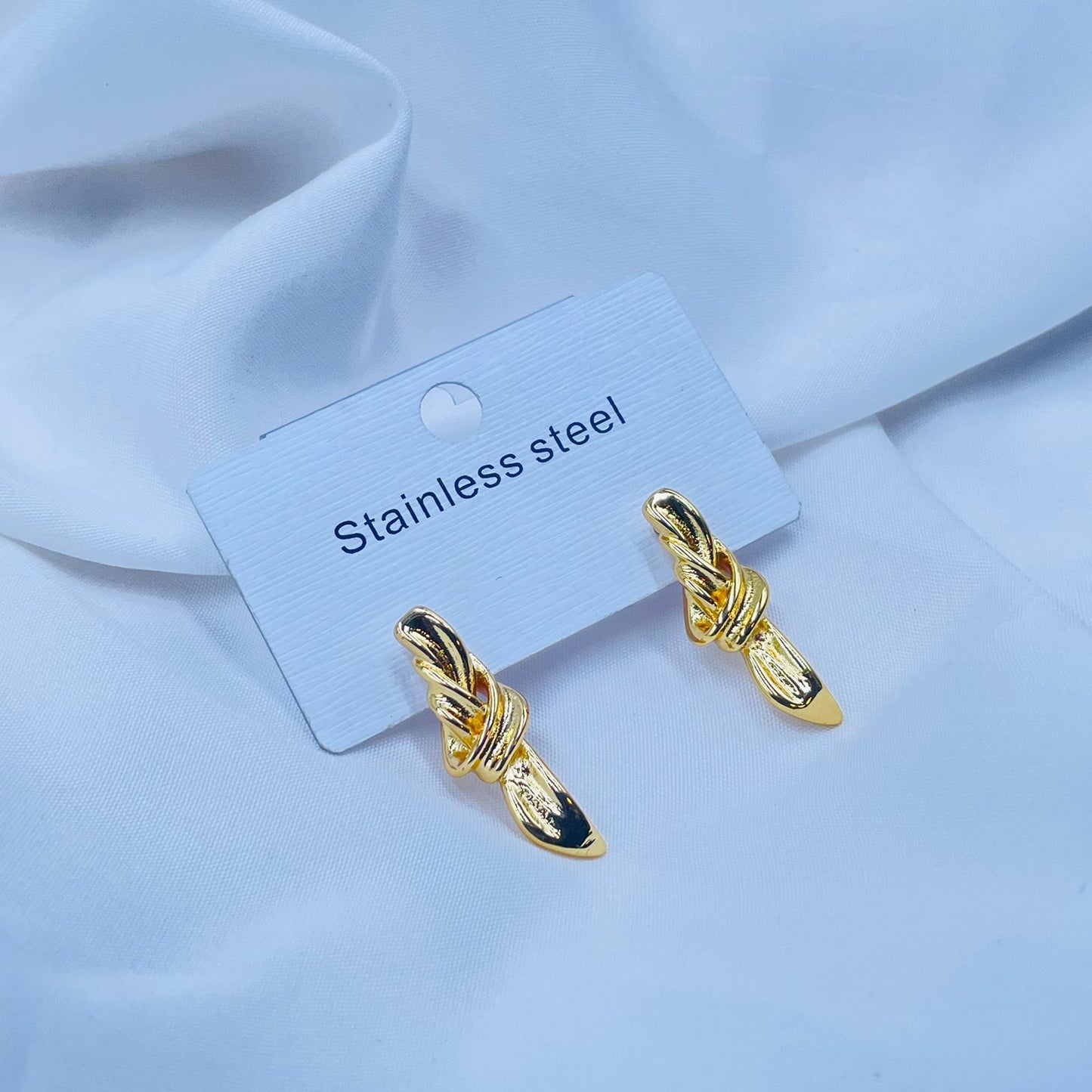 Golden Knot  Earrings