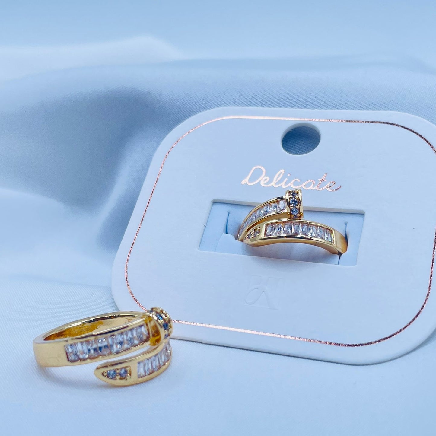 Nail Ring With Stones