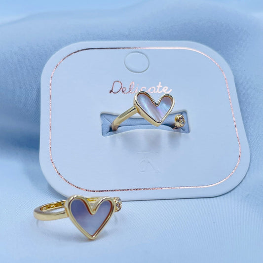 Heart Shaped Gold Rings