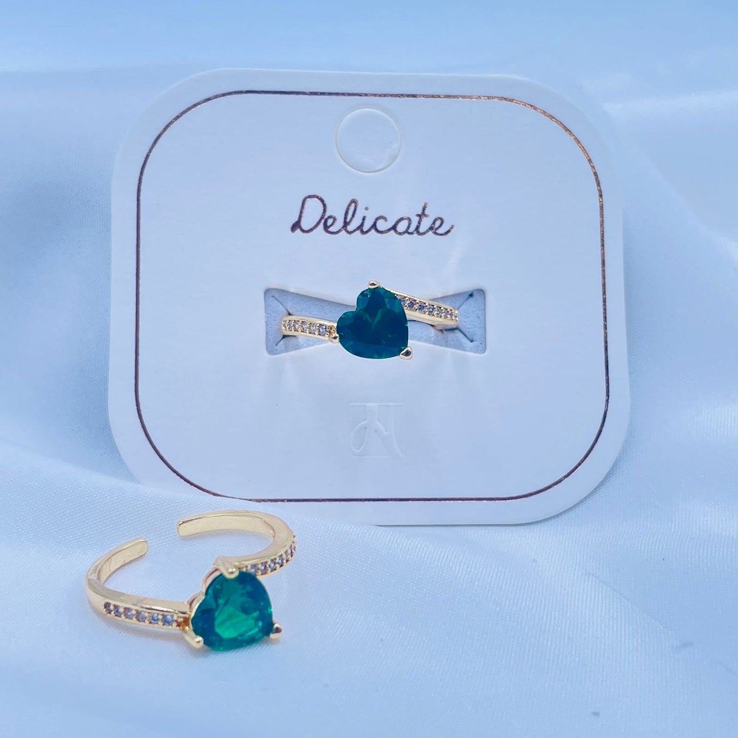 Gold Ring With Green Gemstone