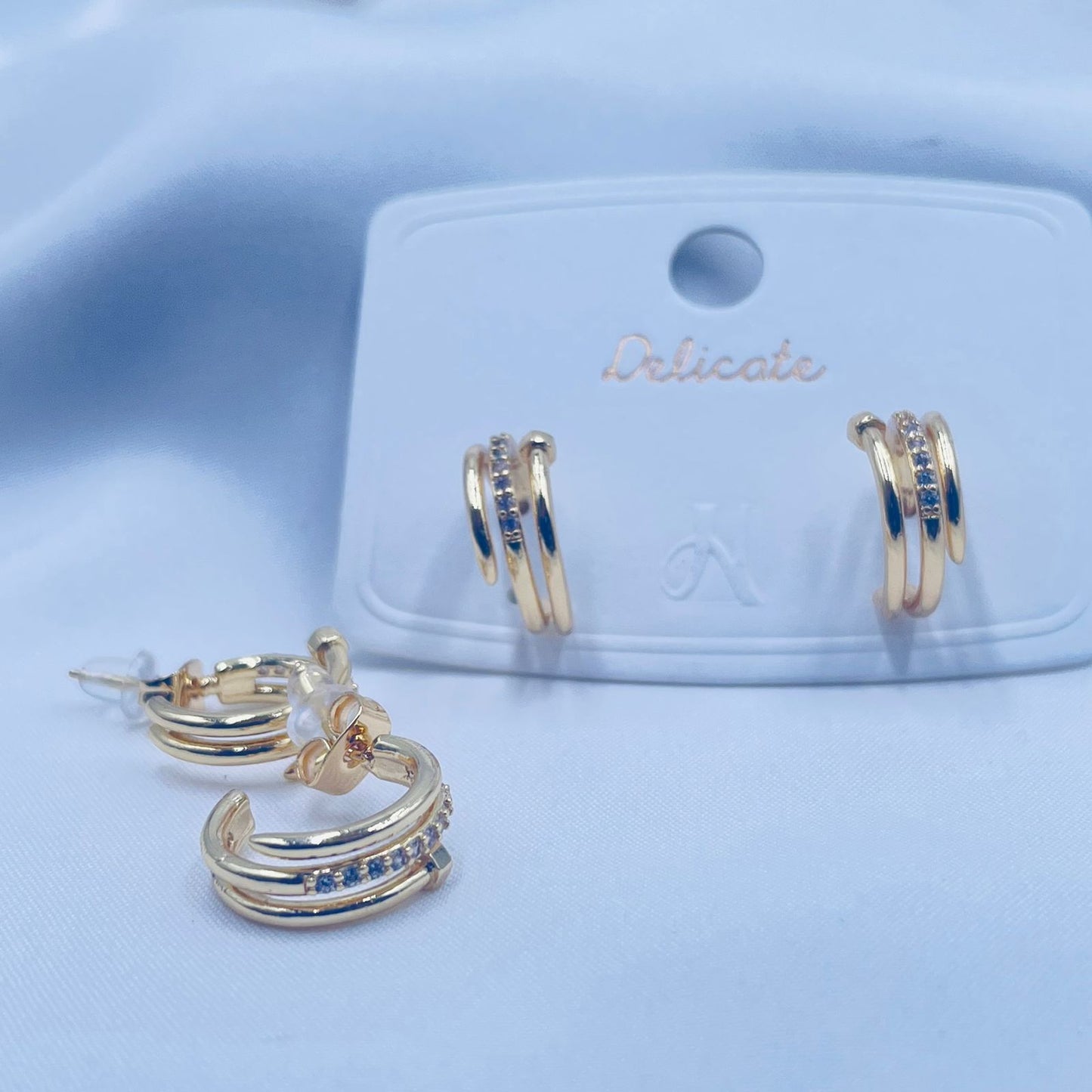 Nail Aura Hoop Earrings