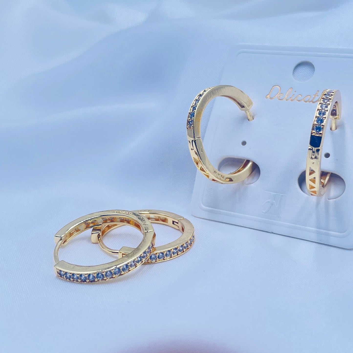 Crystal Hoop Earrings