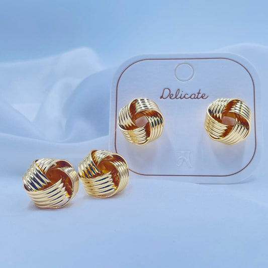 Gold Knot Earrings