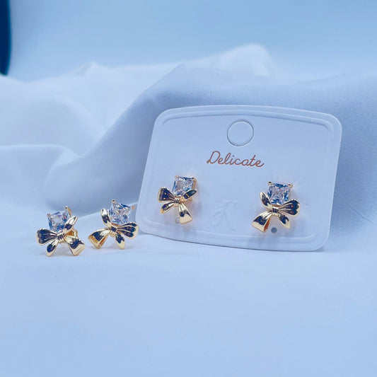 Crystal Bow Studs