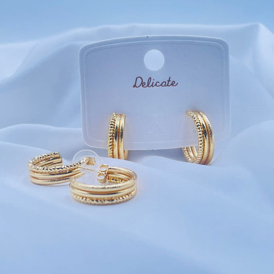 Elegant Golden Hoops