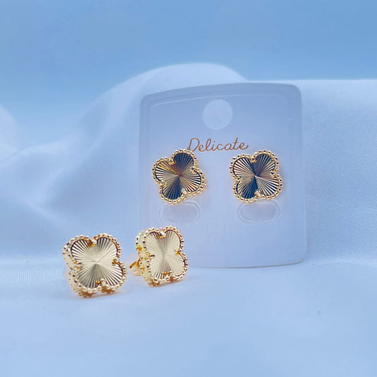 Gold Clover Earrings