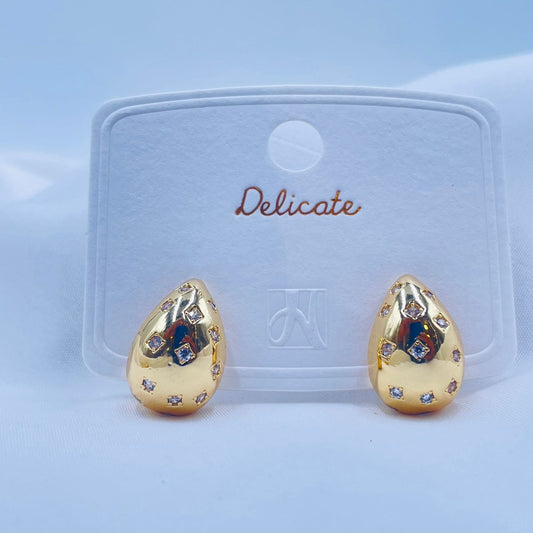Gold Teardrop Earrings