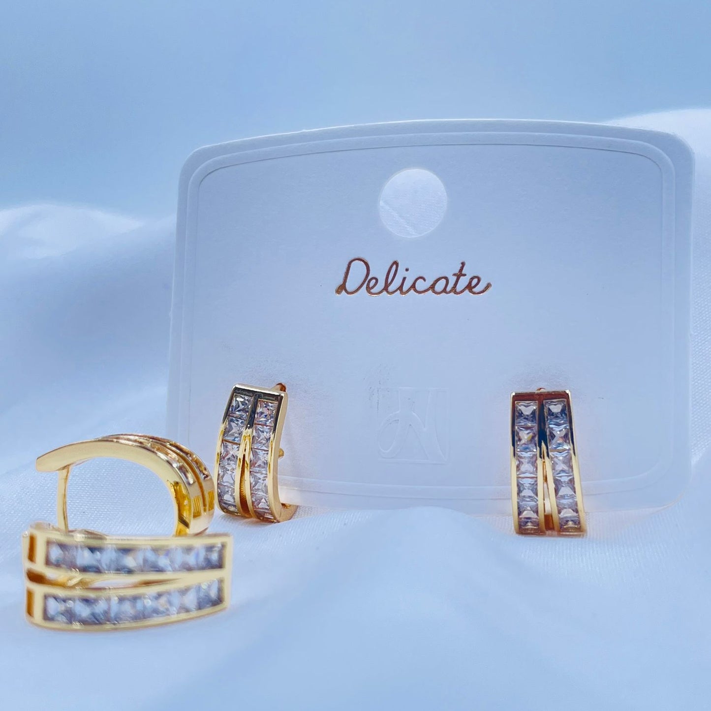 Imperial Crystal Hoops