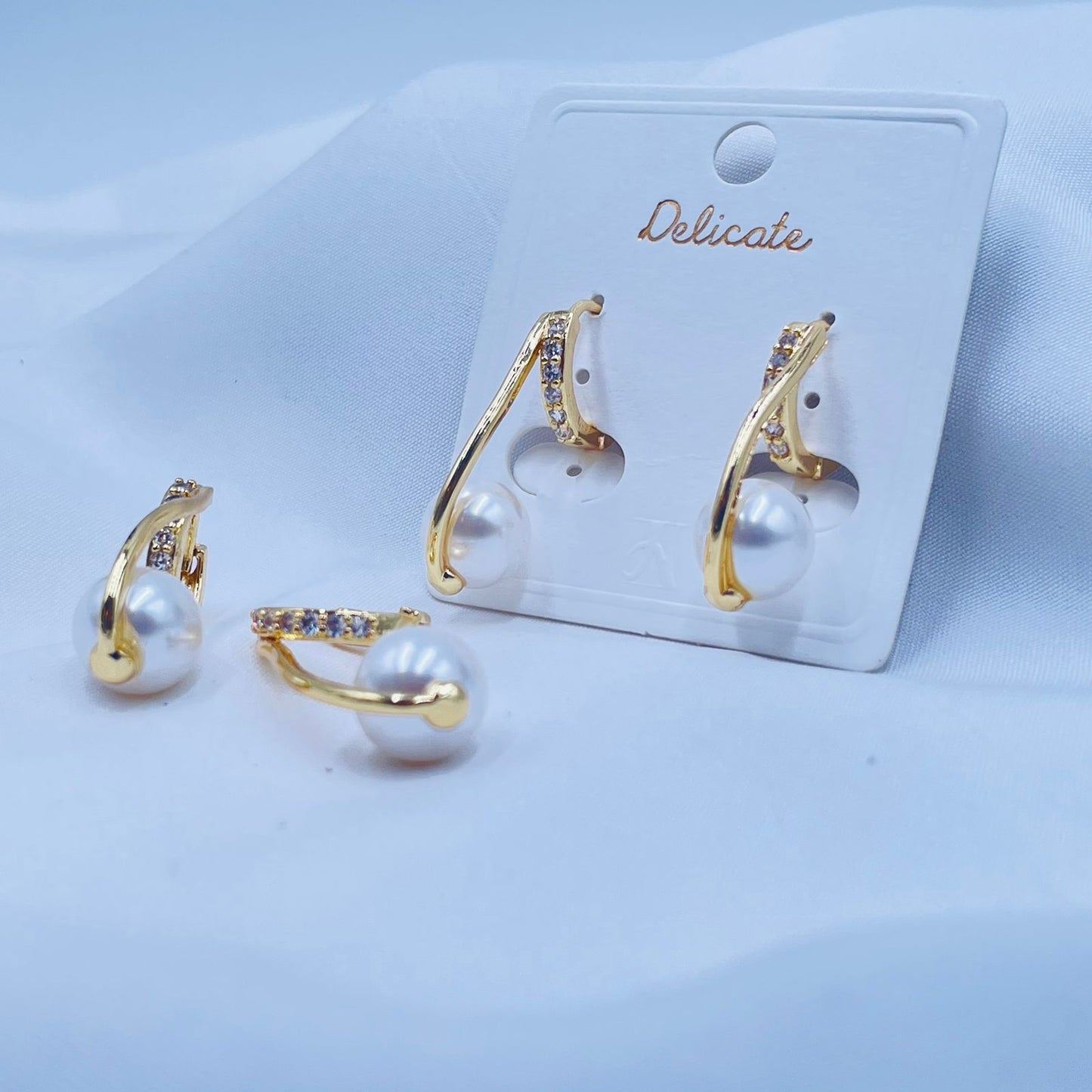 Timeless Pearl Hoop Earrings