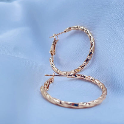 Twisted Hoop Earrings