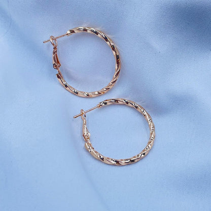 Twisted Hoop Earrings