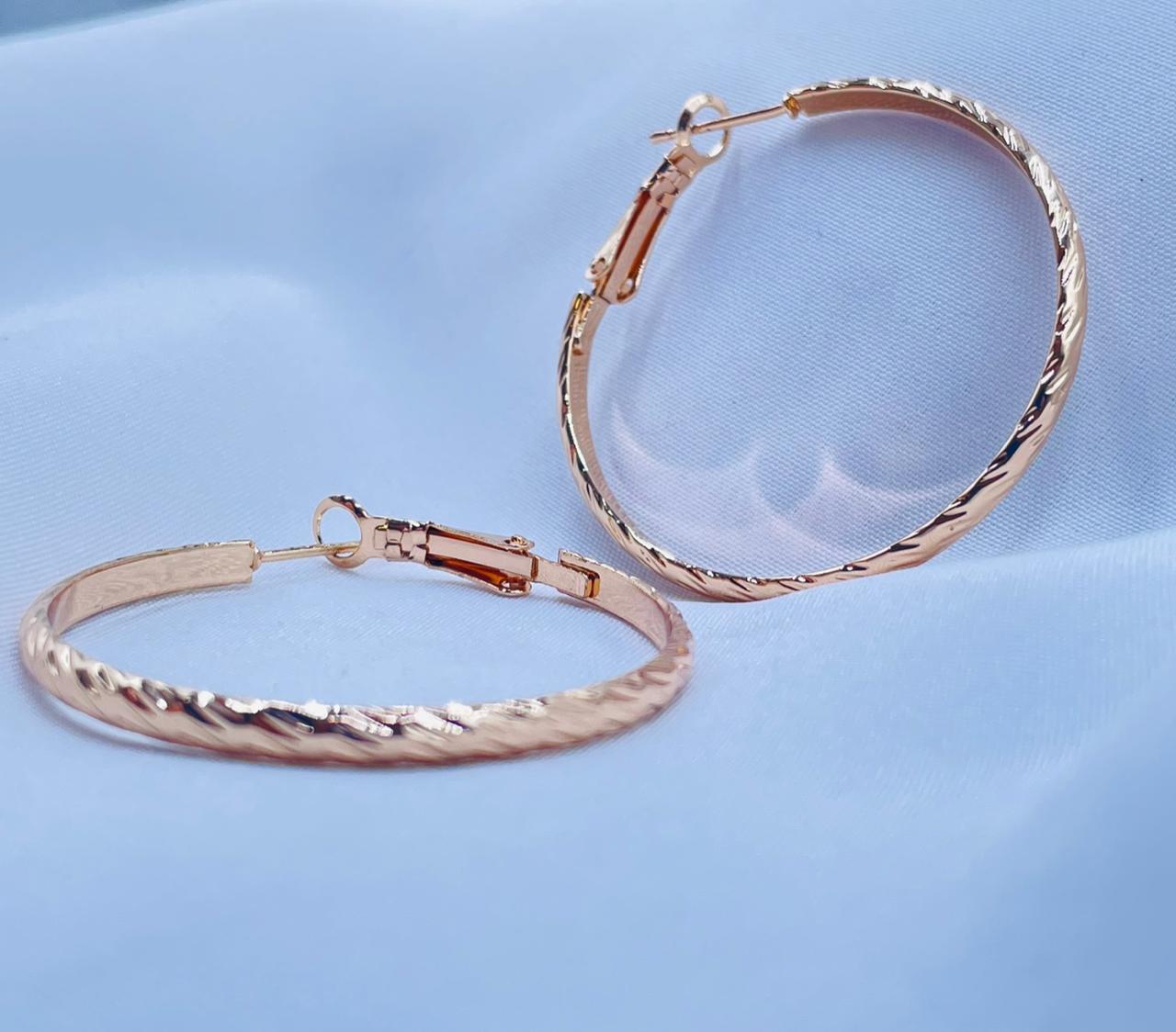 Rose Gold Hoop Earrings
