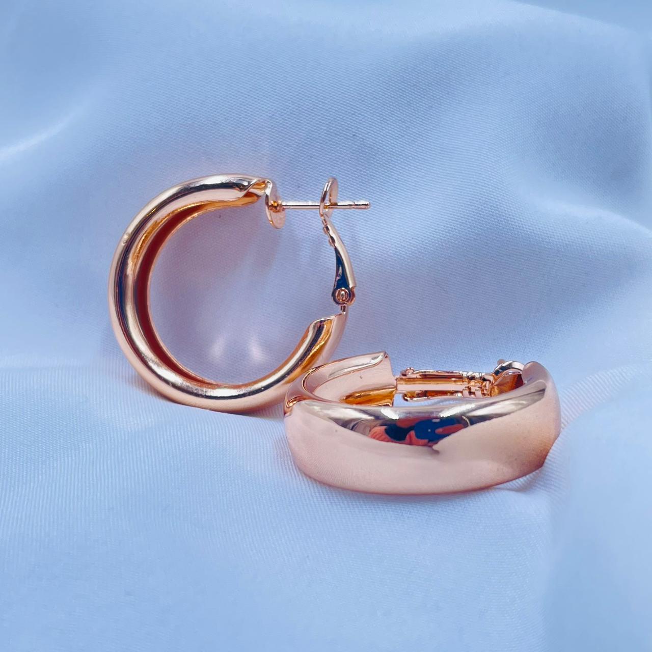 Rose Gold Hoop Earrings