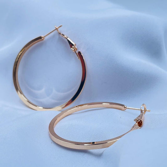 Daily Shine Rose Gold Hoop Earrings