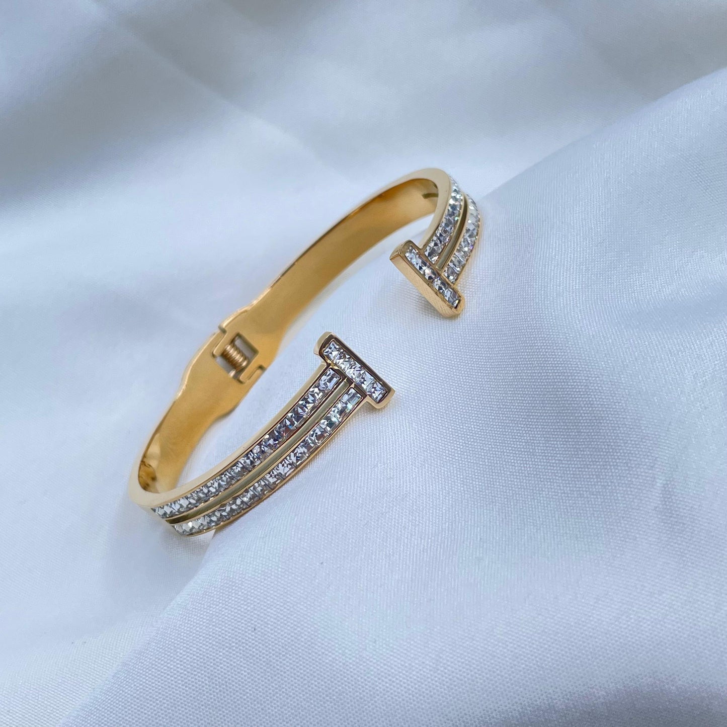 The Pave T-Cuff Bracelet