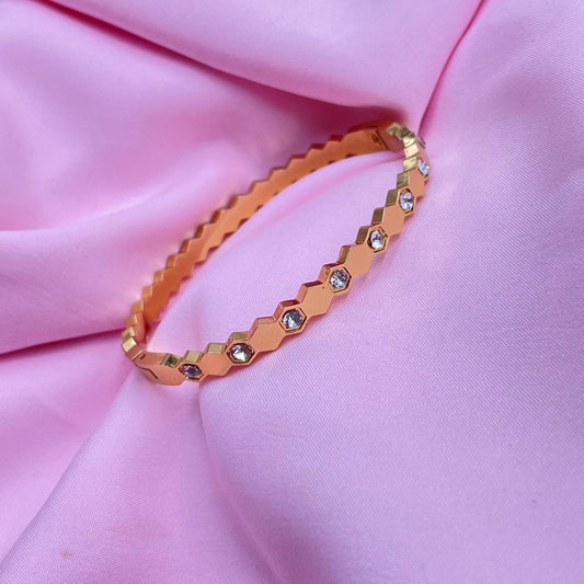 Crystal Hexagon Bracelet