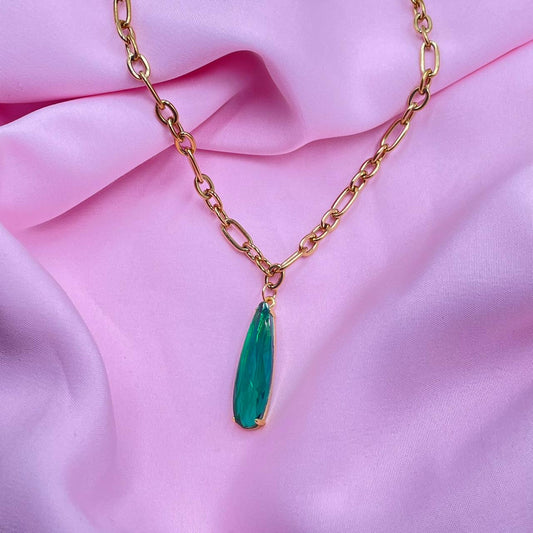 Jade Jewel Link  necklace