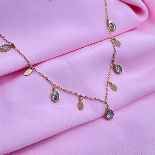 Petite Gem Drop  necklace
