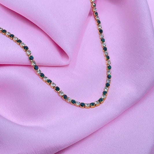 Green Tennis Necklace