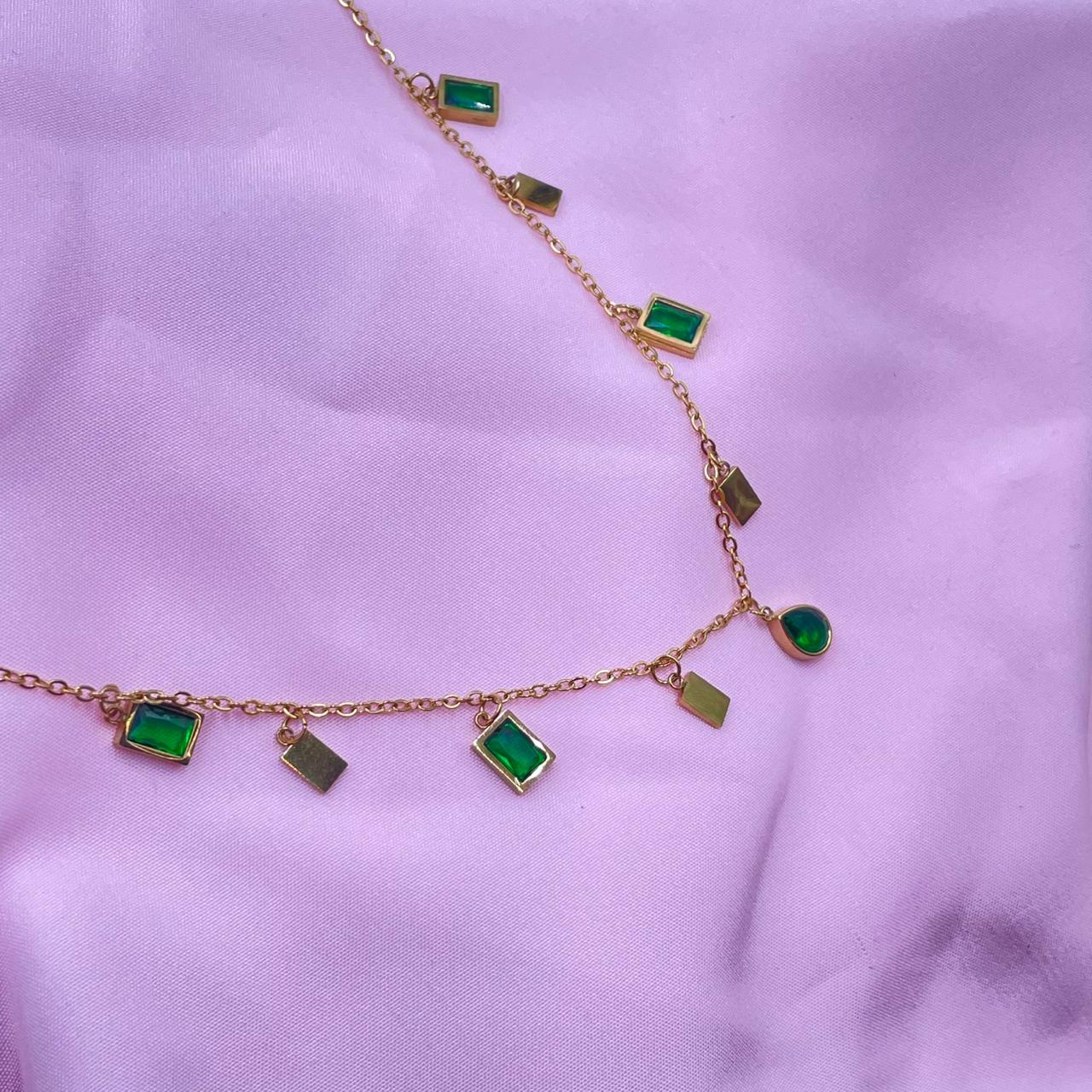 Emerald Drop necklace