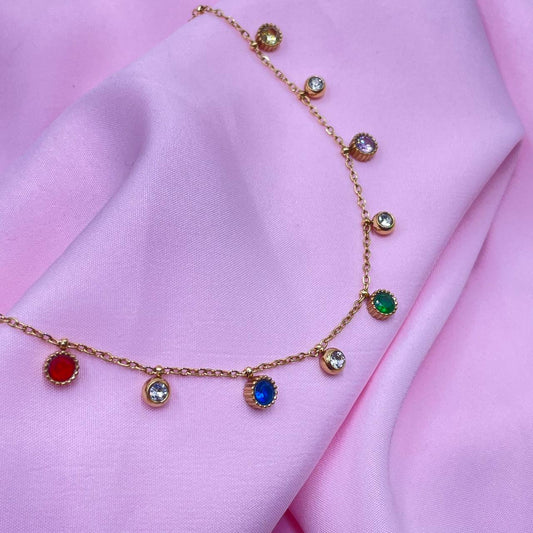 Multi  Stone Necklace