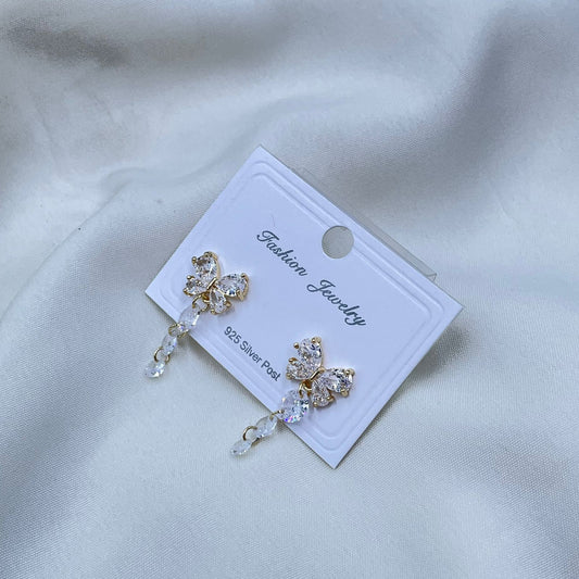 Gold Crystal Earrings