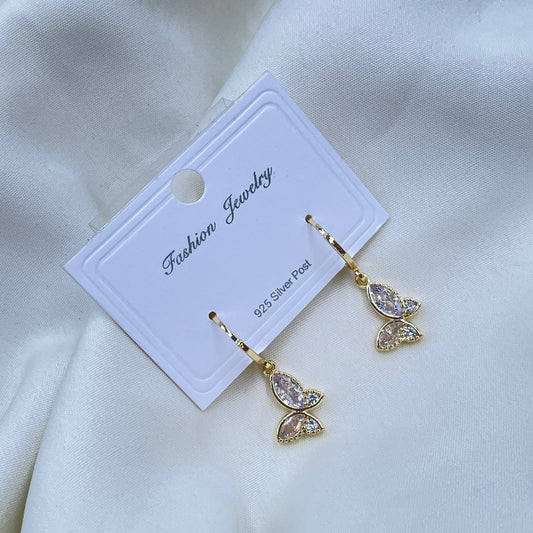 Golden Butterfly Earrings