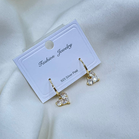 Golden Heart Earrings