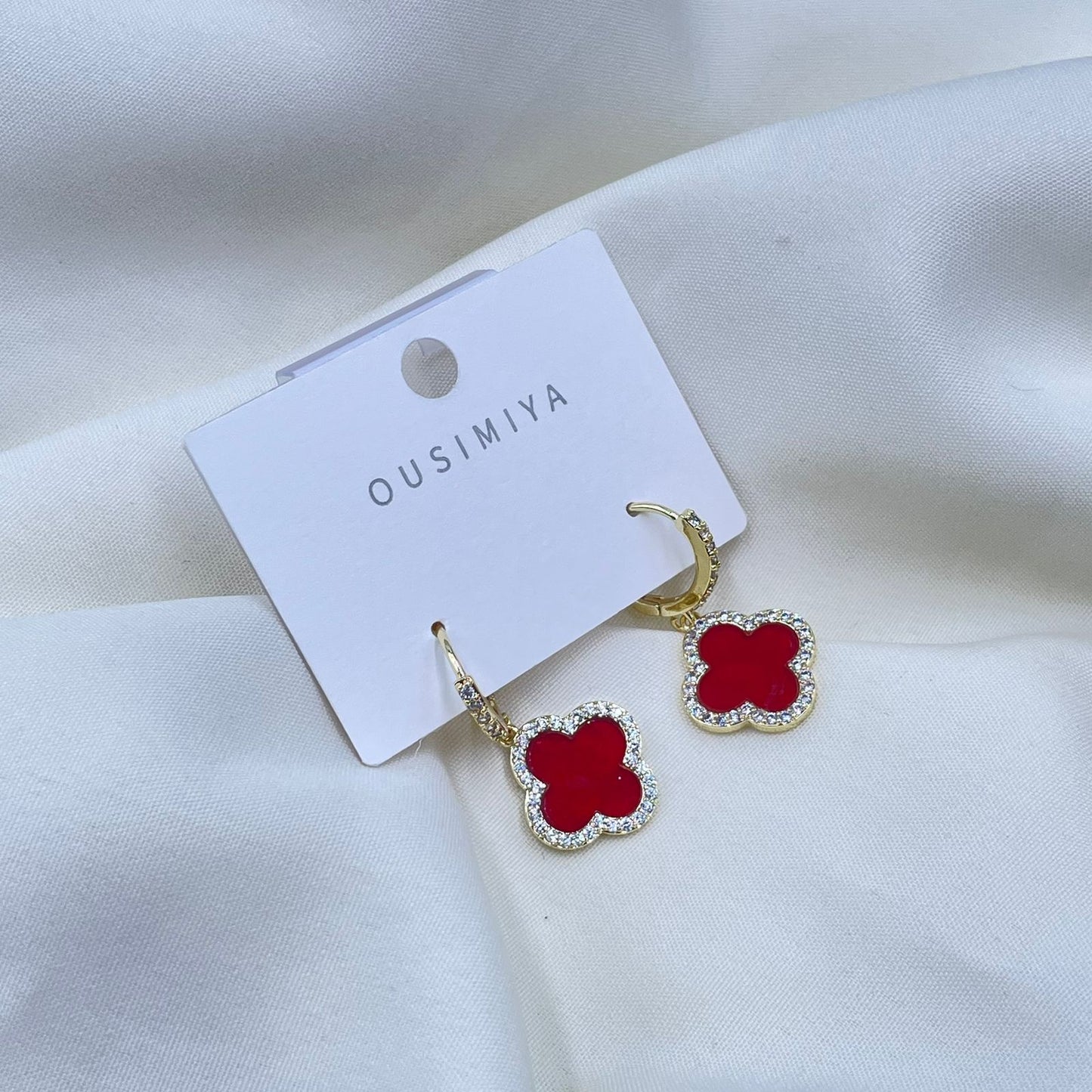 Red Sparkle  Earrings