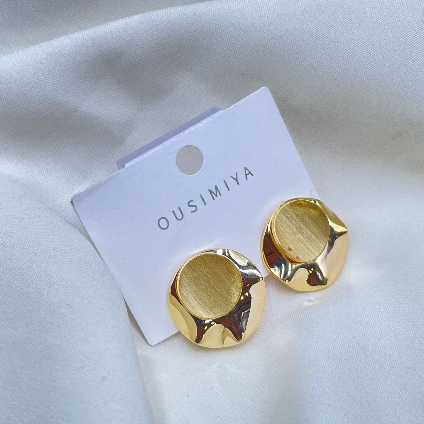 Gold Molten Earrings