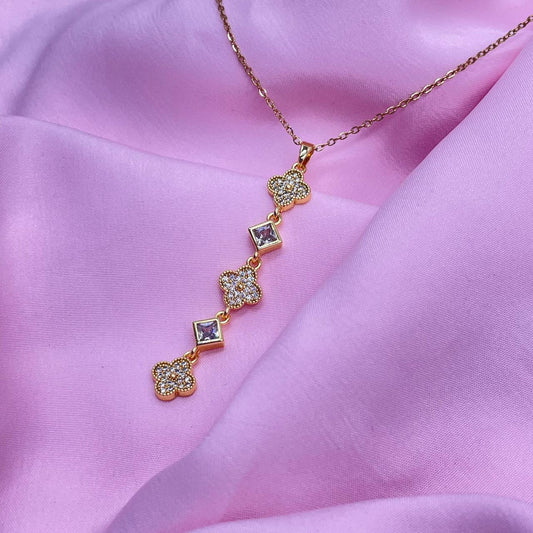 Flower Drop Necklace