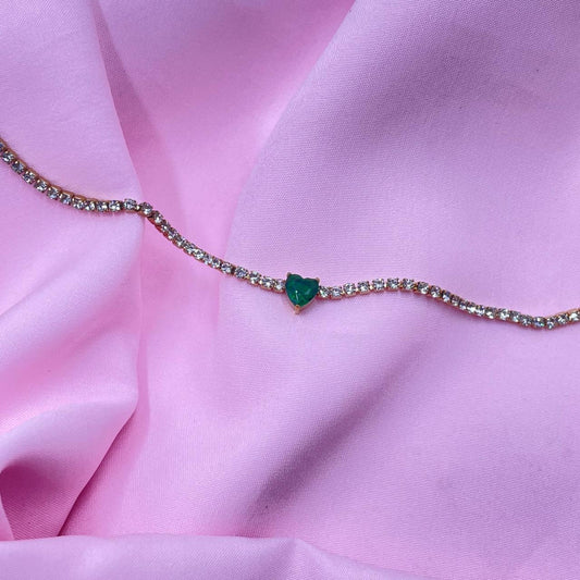 Green Heart Bracelet