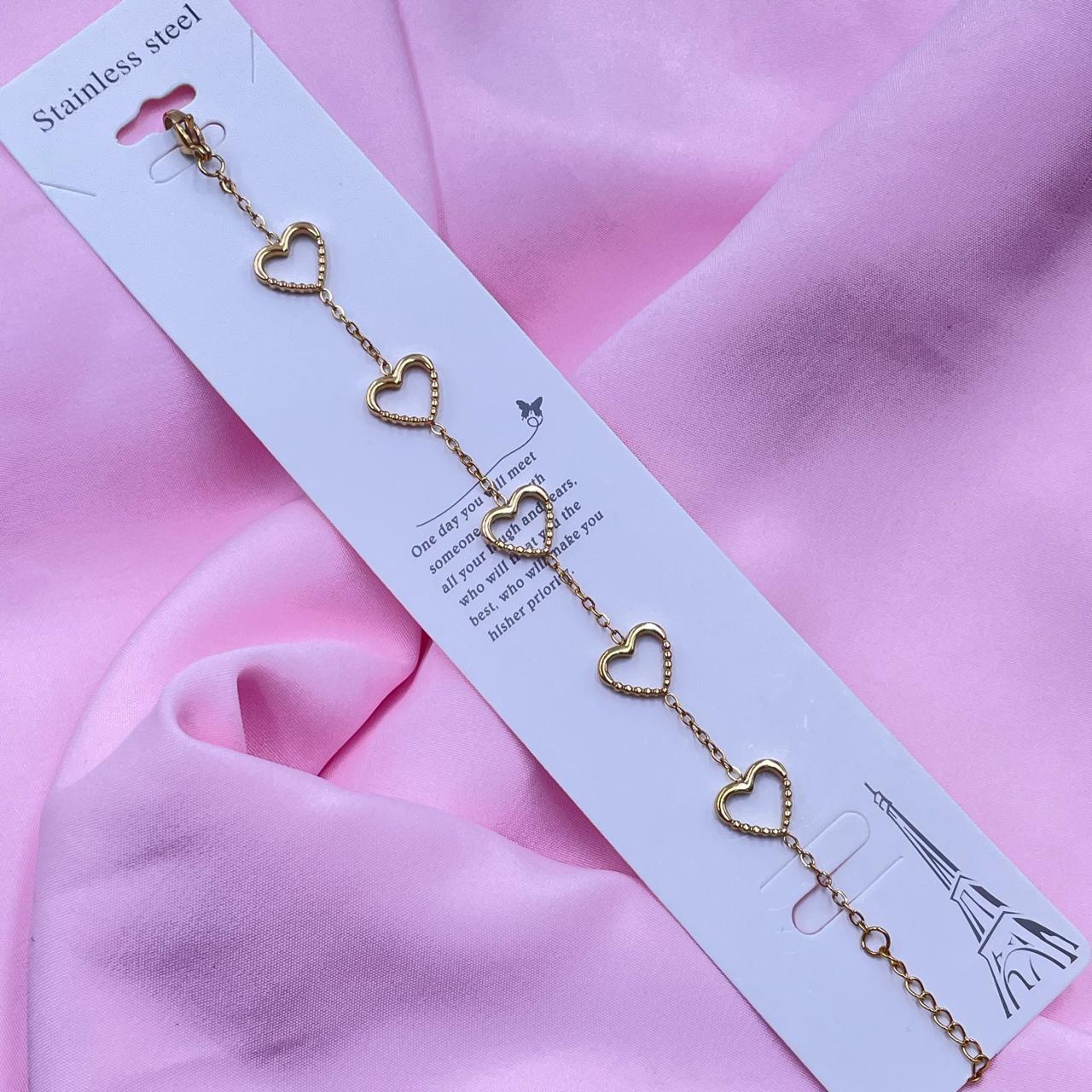 Heart Chain Bracelet