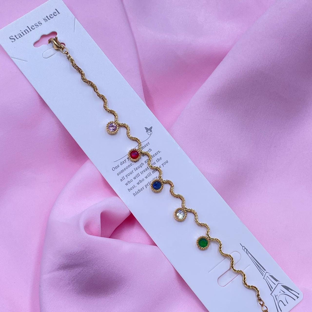 Rainbow Chain Bracelet