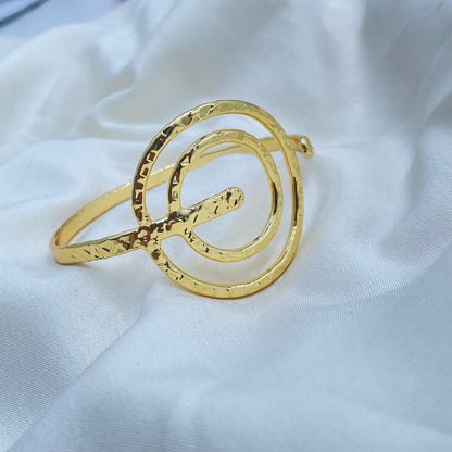 Glimmer Cuff Brass Bracelet