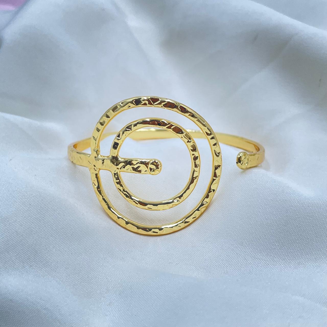 Glimmer Cuff Brass Bracelet