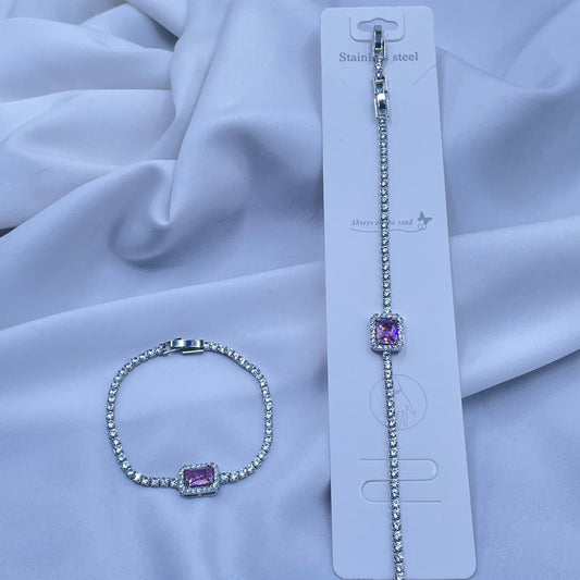 Radiant Pink Tennis Bracelet