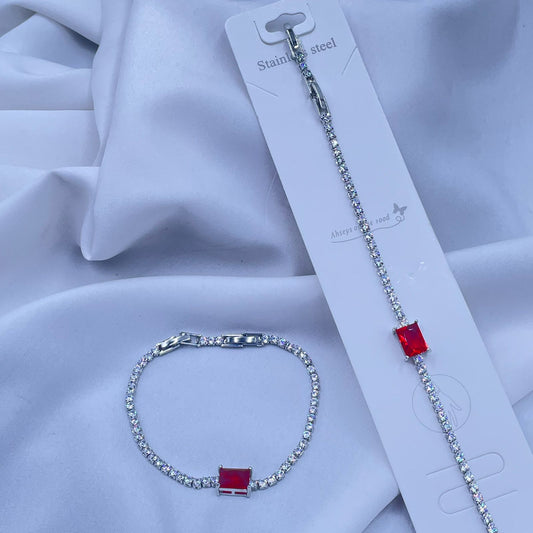 Ruby Tennis Bracelet