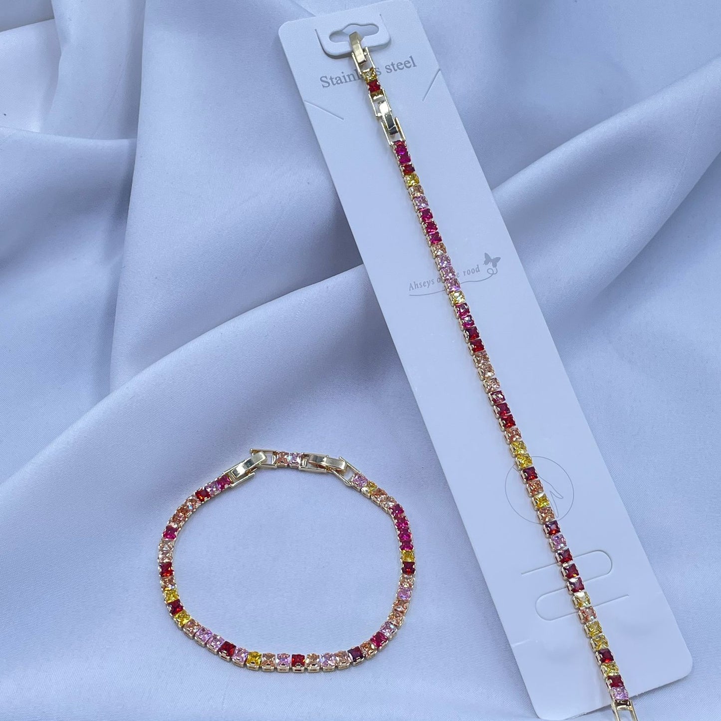 Crystal Grace Tennis Bracelet