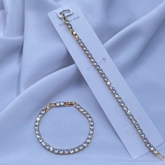 Golden Aurora Tennis Bracelet