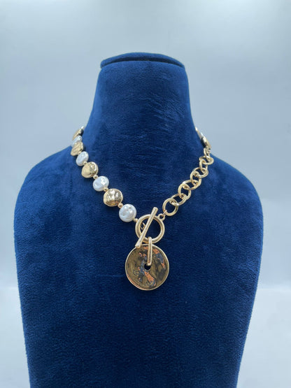 Pearl Coin Necklace