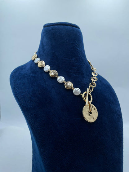Pearl Coin Necklace