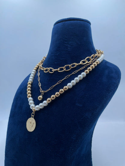 Pearl Coin Grace Necklace