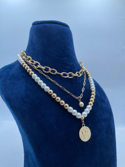 Pearl Coin Grace Necklace