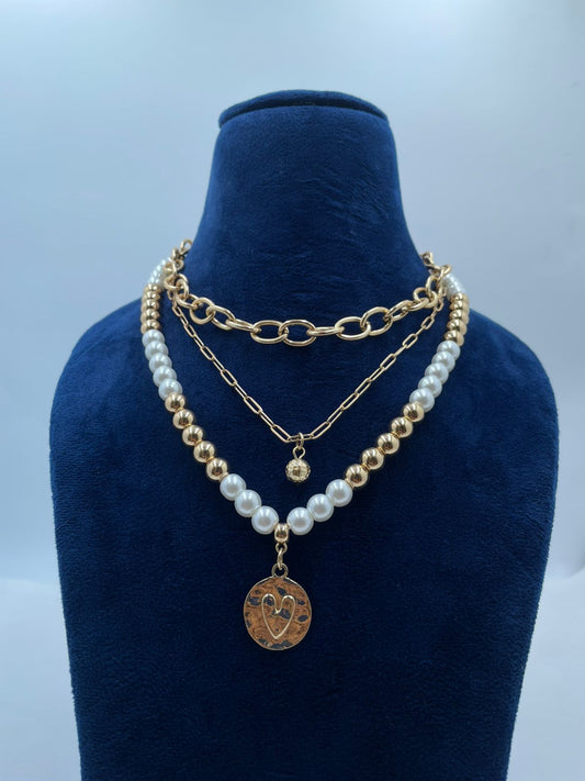 Pearl Coin Grace Necklace