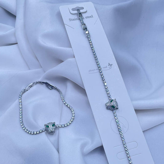 the Panther Tennis Bracelet