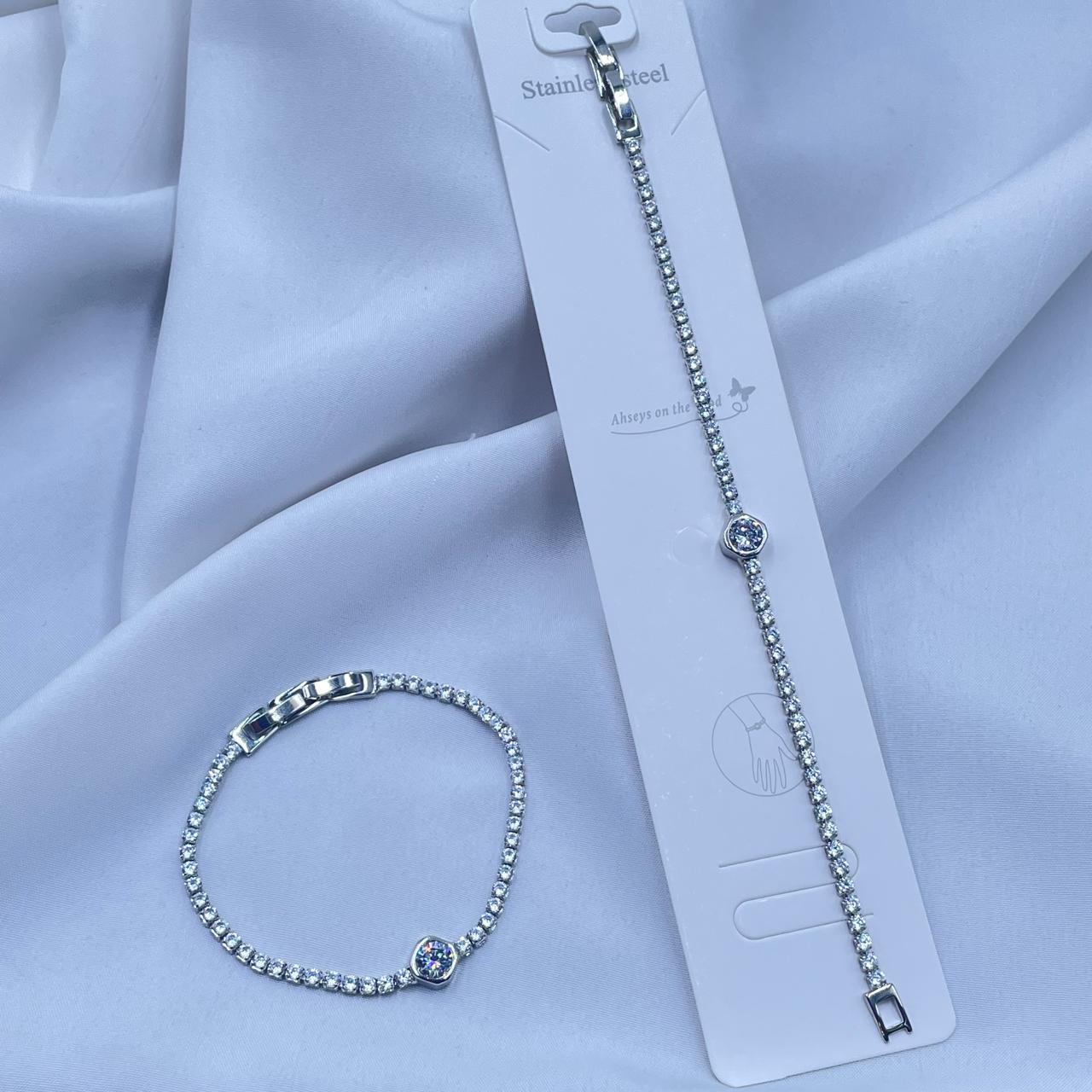 Silver Tennis Bracelet